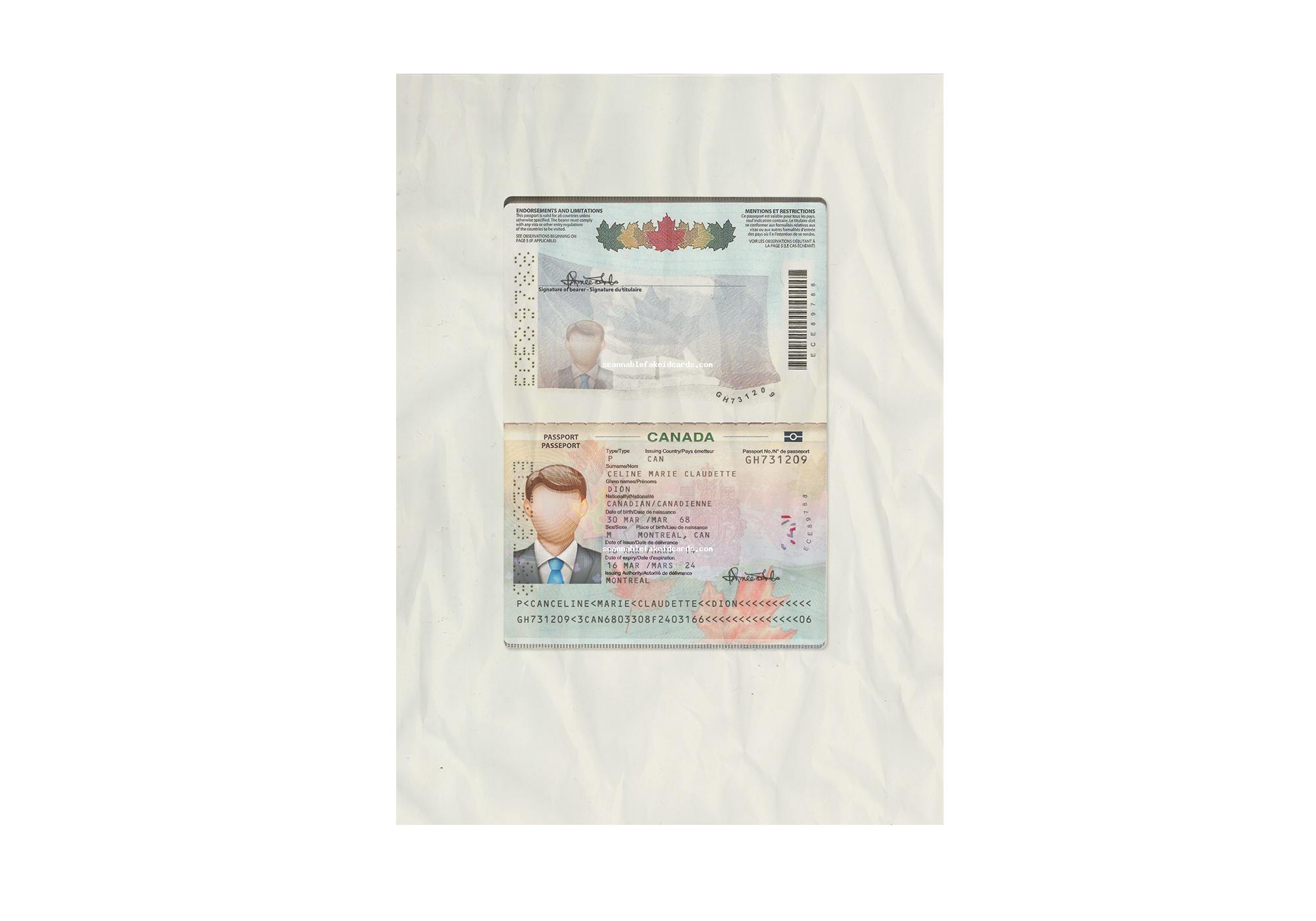 Fake Canada Passport Buy Scannable Fake Id Fake ID Online   Canada Passport 1 Cp 