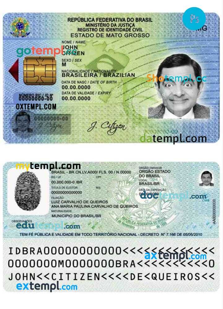 Brazil fake id card