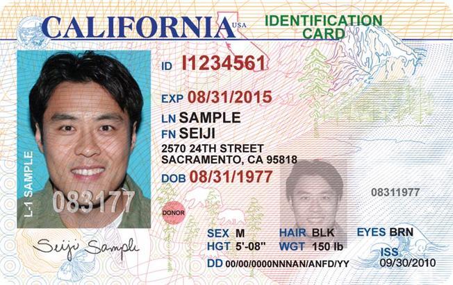 California fake id card