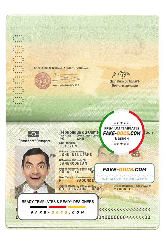 Cameroon fake id card