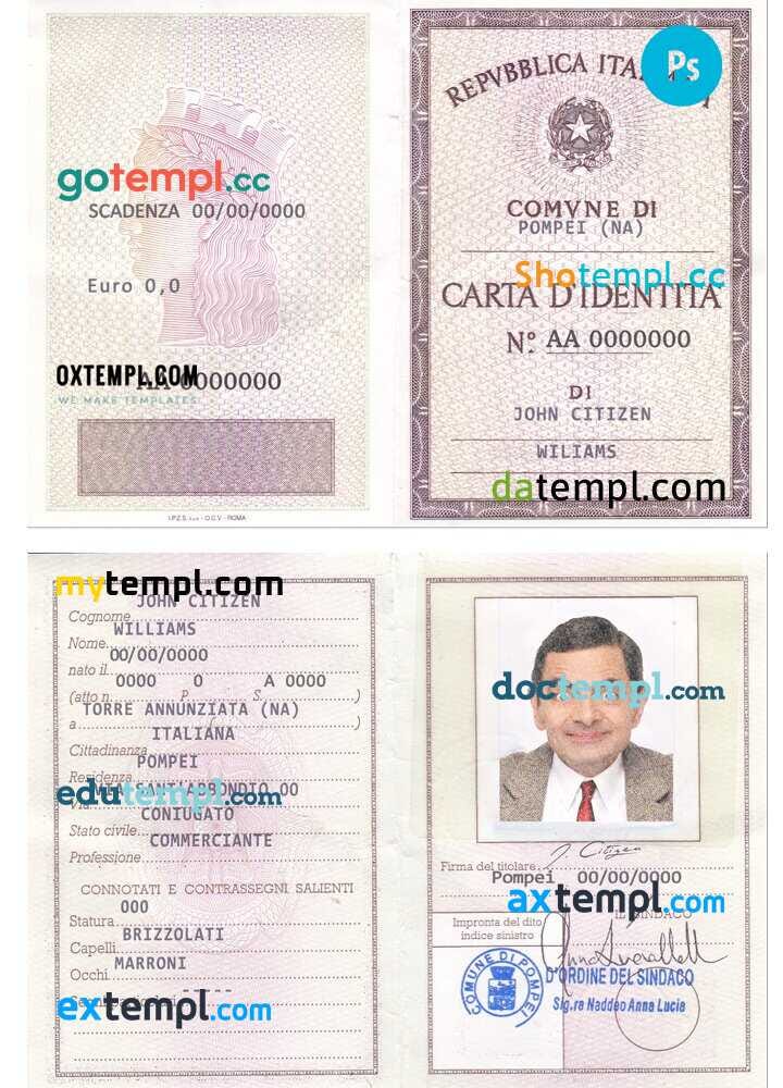 Cameroon id card templates