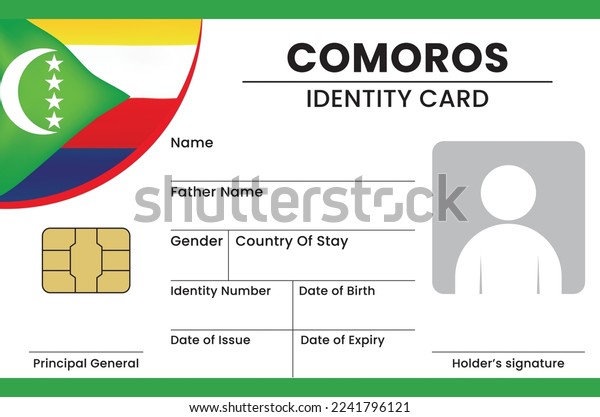 Comoros fake id card