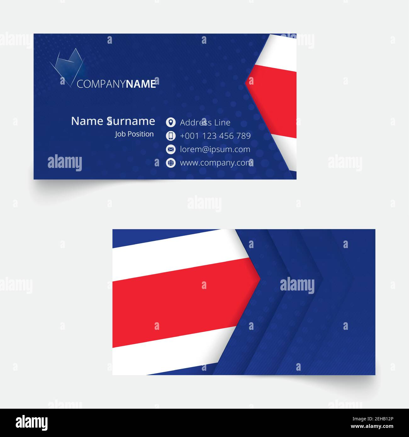 Costa Rica id card templates