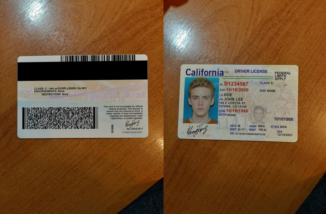 fake id california