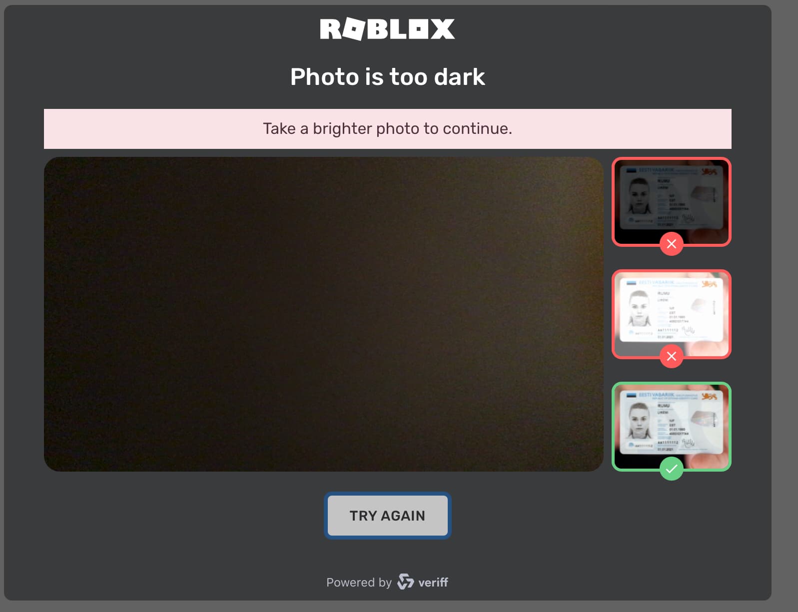 fake id for roblox