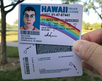 fake id front and back with selfie