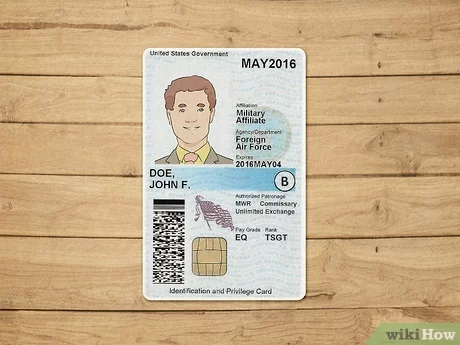 fake id template