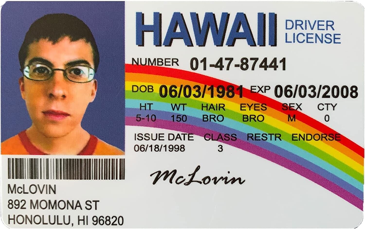 fake id template