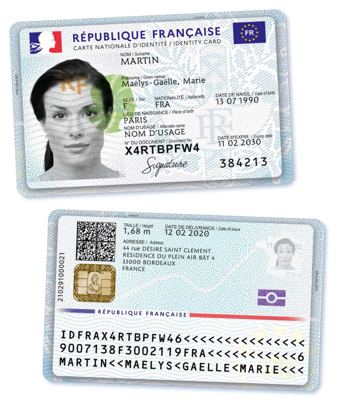 France fake id card