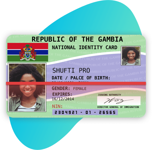Gambia fake id card