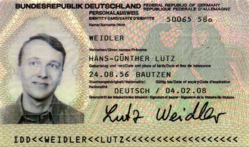 Germany Id Card Front And Back - Buy Scannable Fake Id - Fake ID Online