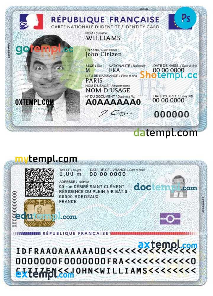 Germany id card templates