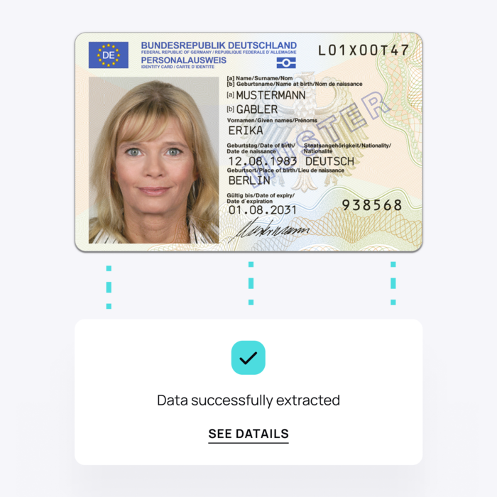 Germany id card templates