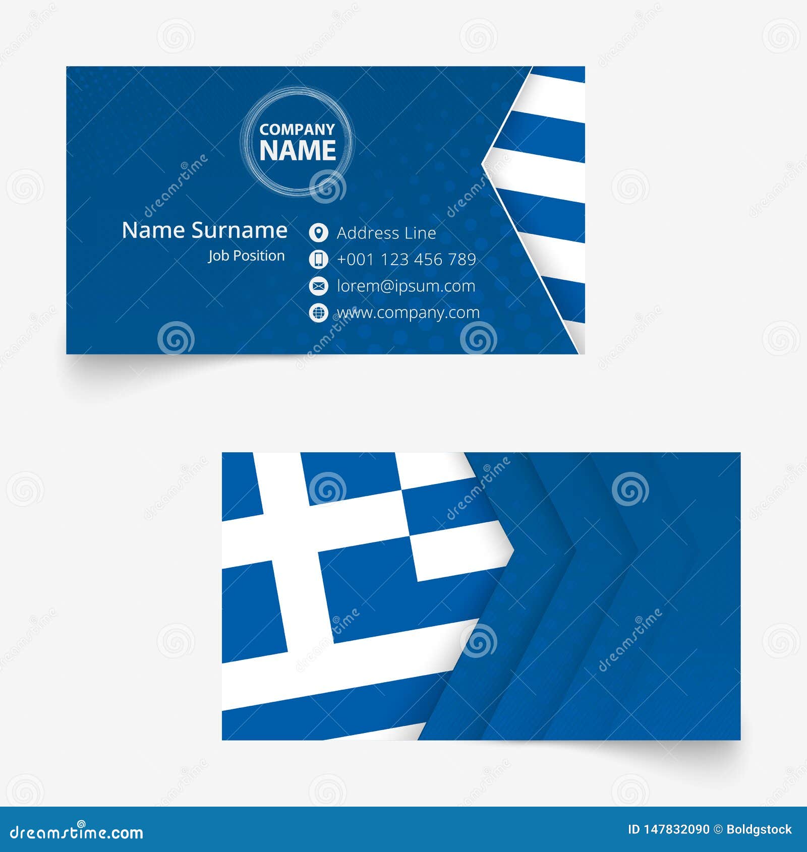 Greece id card templates