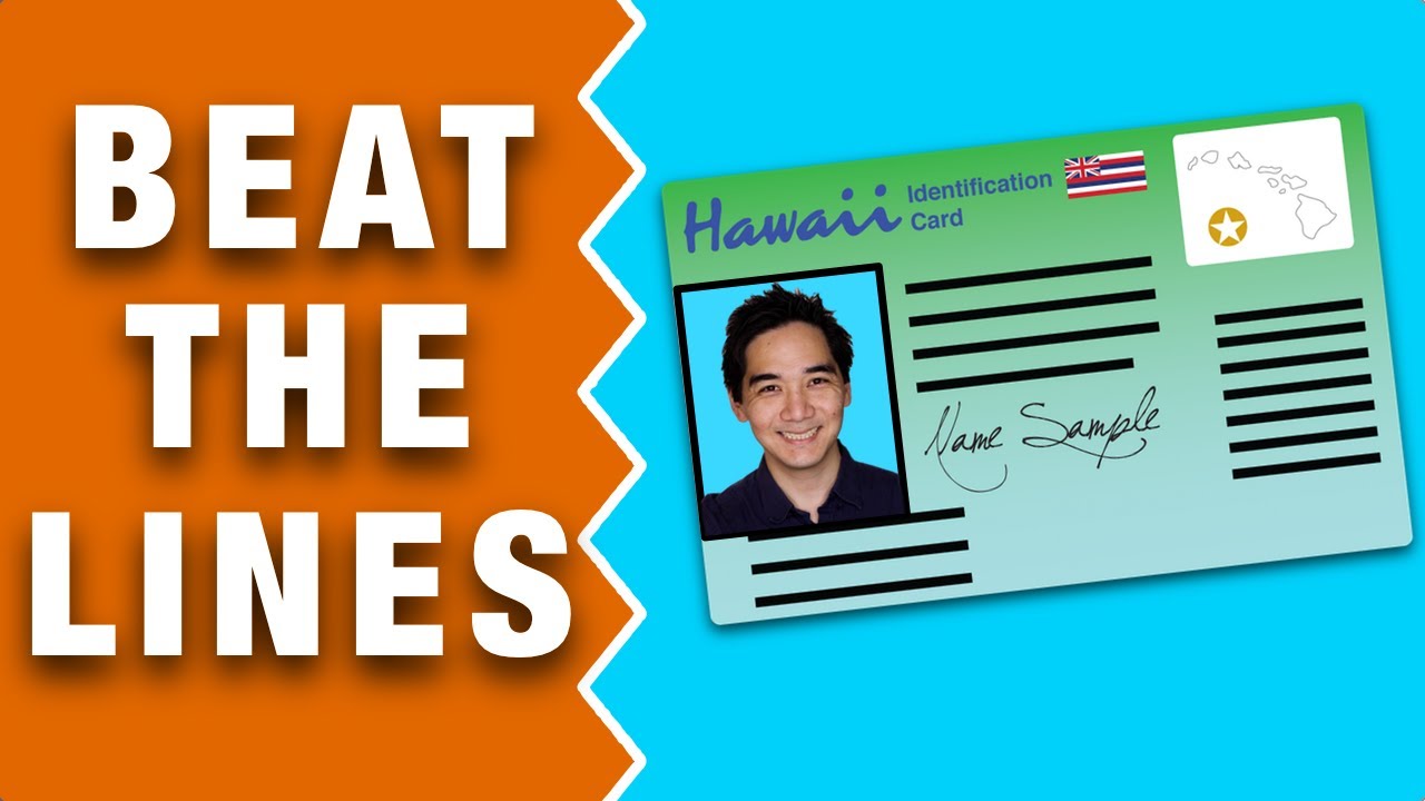 Hawaii id card templates