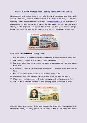how to create a fake id