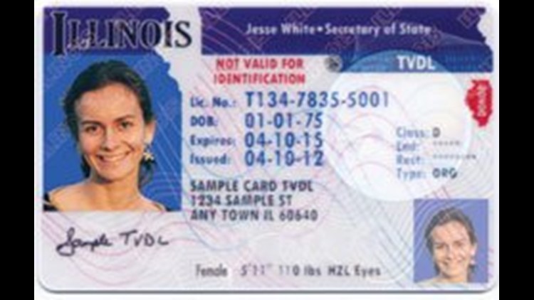 Illinois fake id card