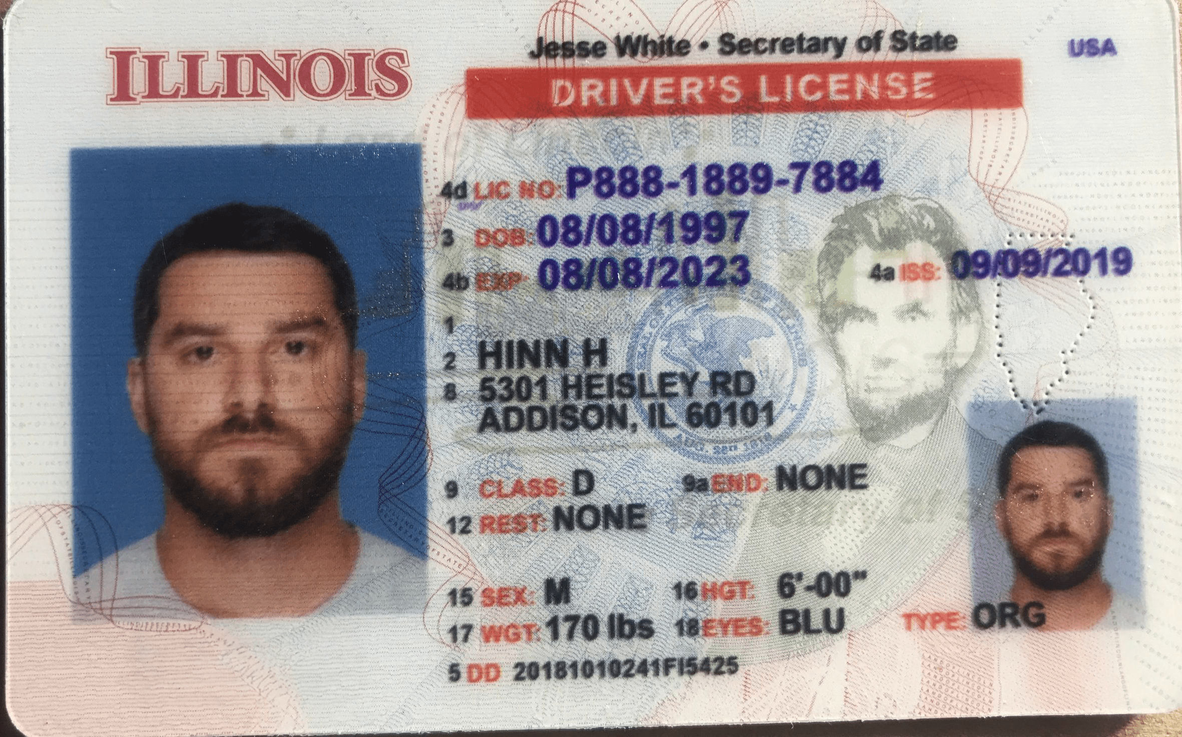 illinois fake id