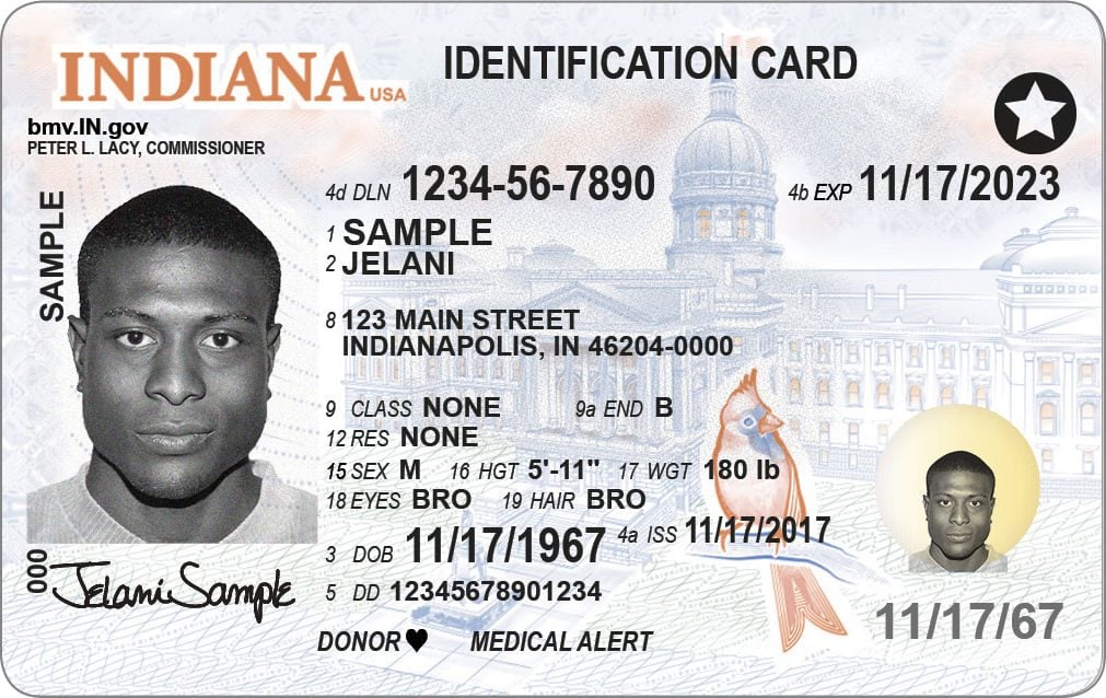 Indiana Id Card Front And Back - Buy Scannable Fake Id - Fake ID Online