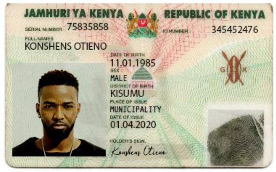Jamaica fake id card