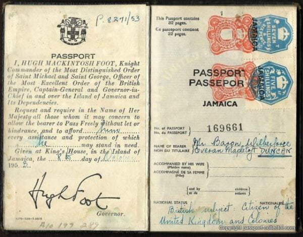 Jamaica passport