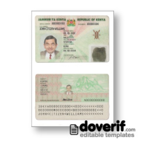 Kenya Id Card Front And Back - Buy Scannable Fake Id - Fake Id Online