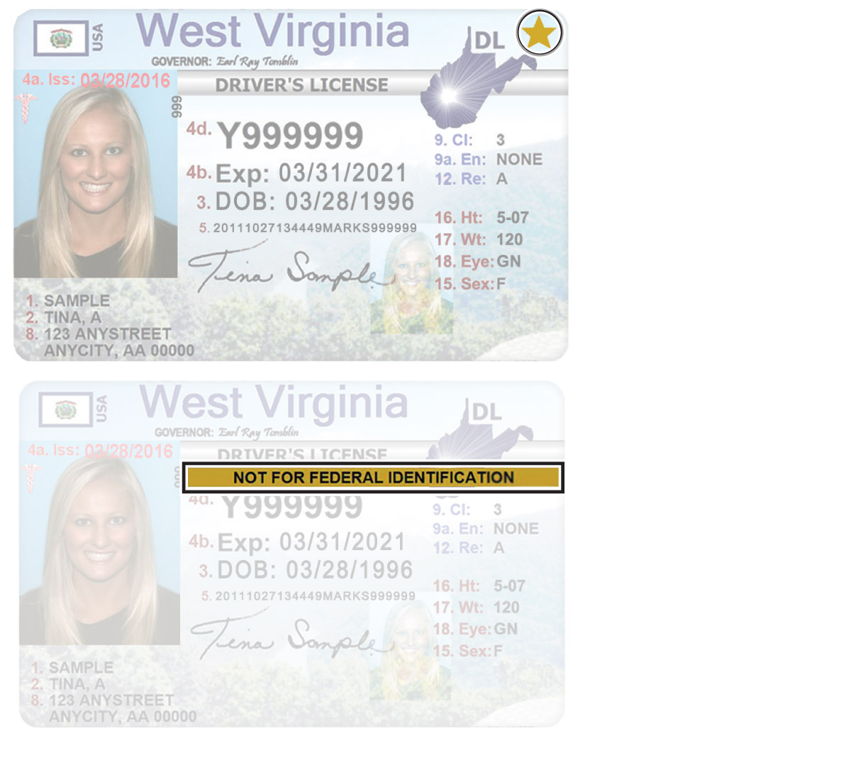 Louisiana id card templates