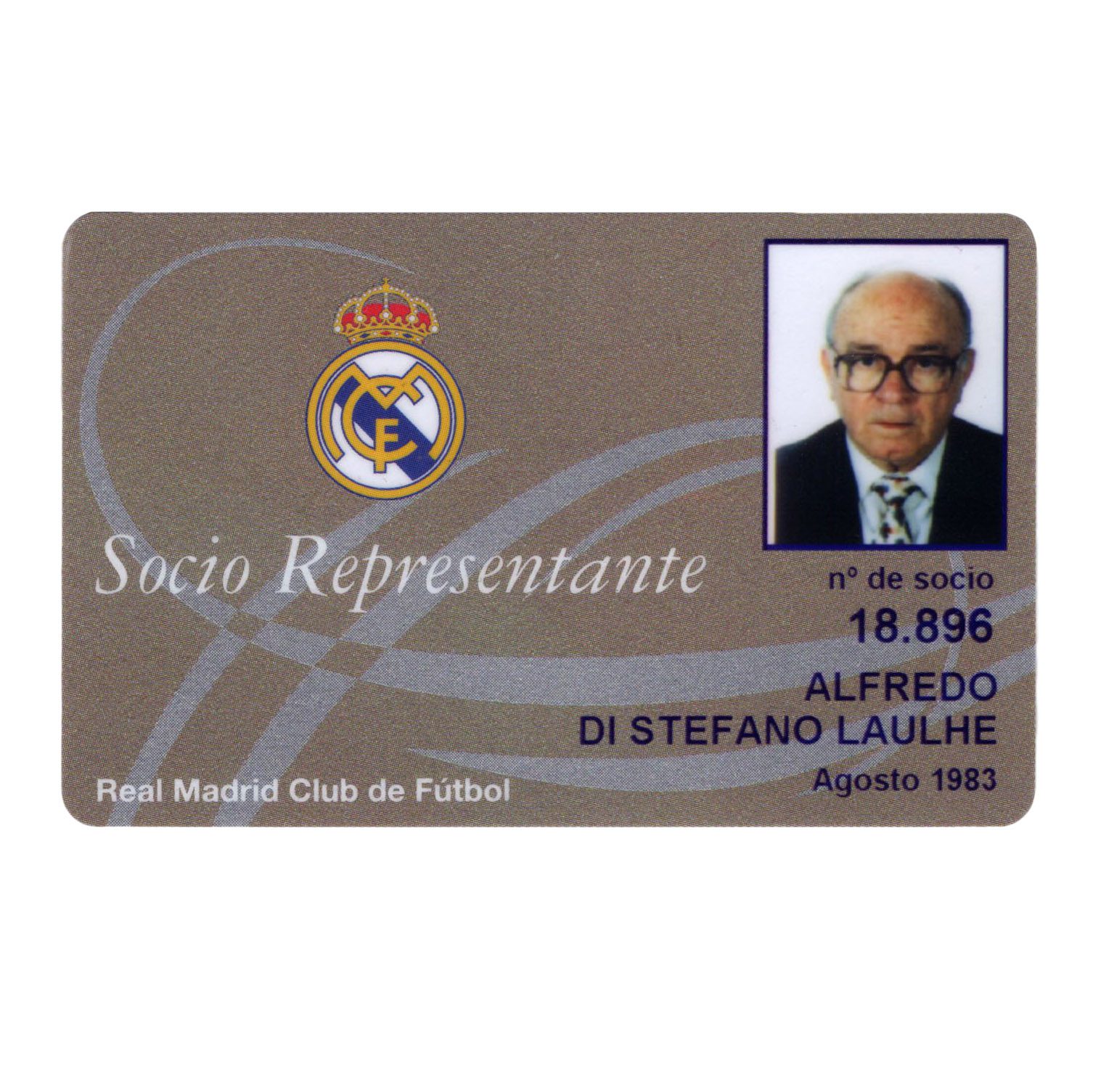 Madrid id card front and back