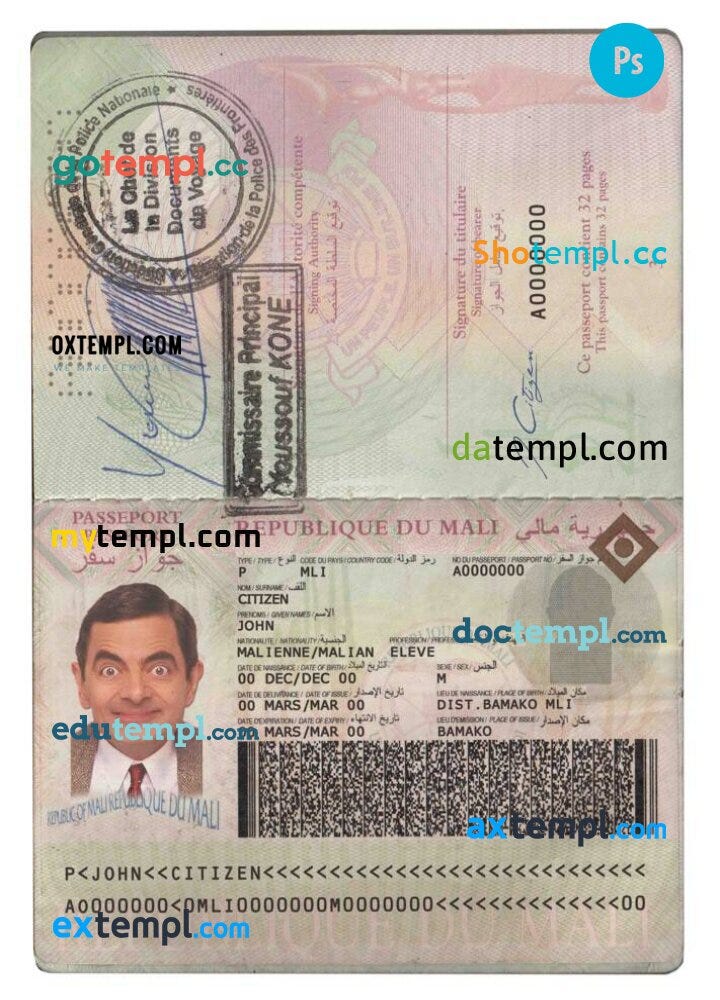 Mali fake id card