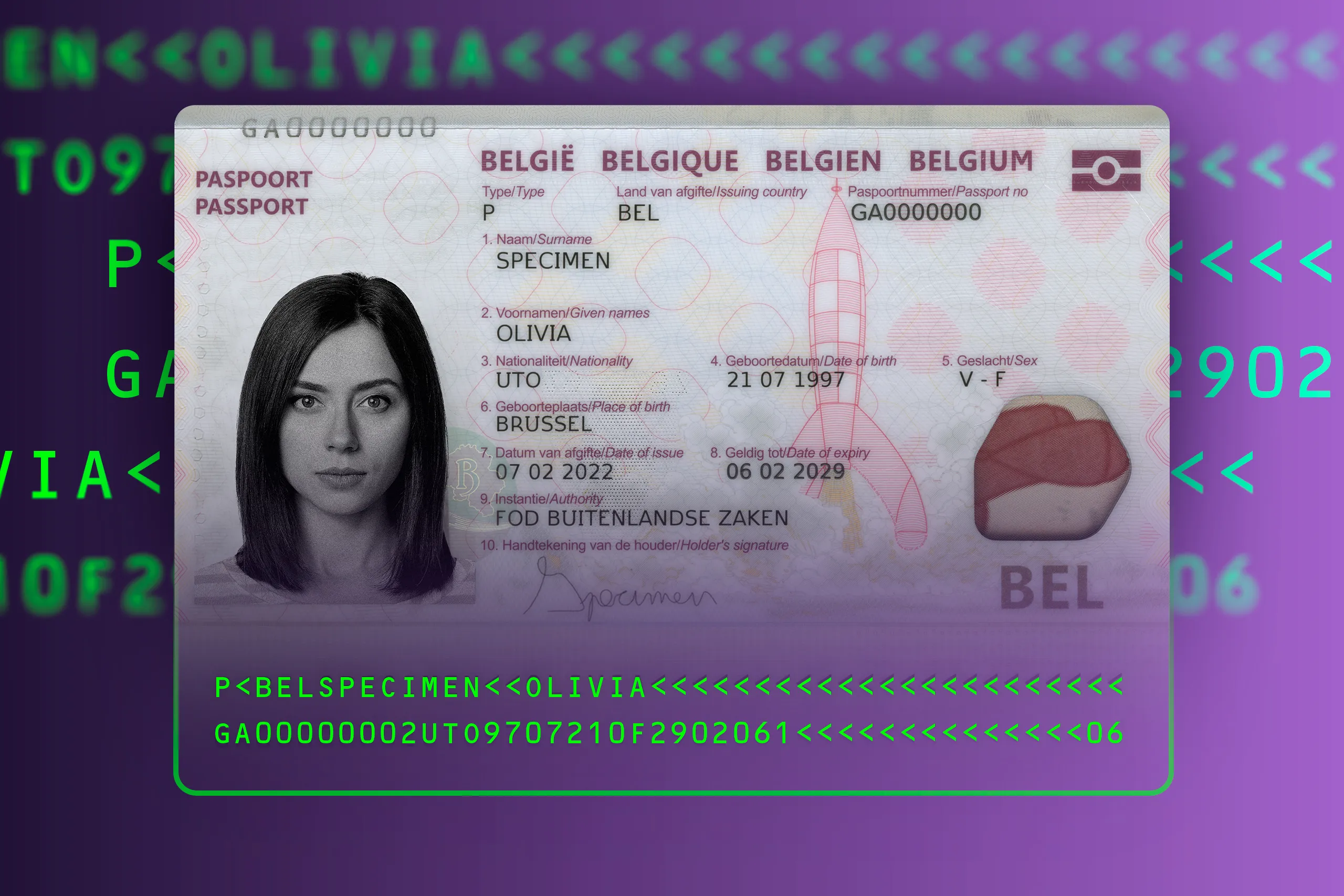 Mozambique fake id card