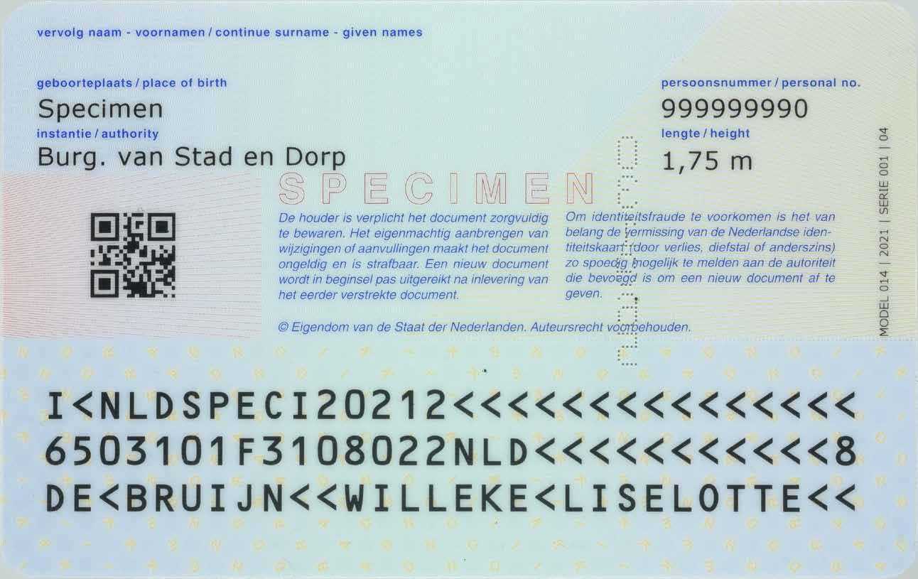 Netherlands id card templates