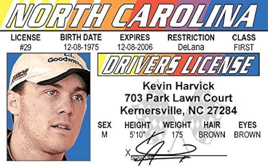 North Carolina fake id card