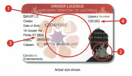 Northern Territory fake id card