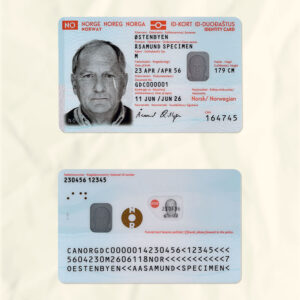 Norway id card templates