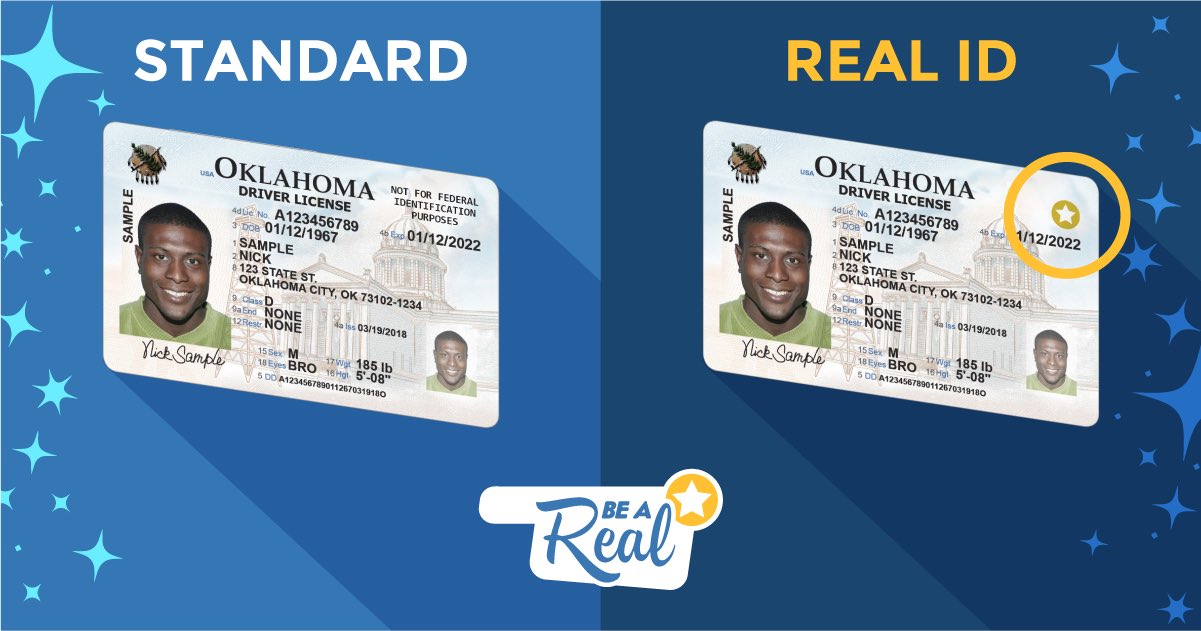 Oklahoma id card templates