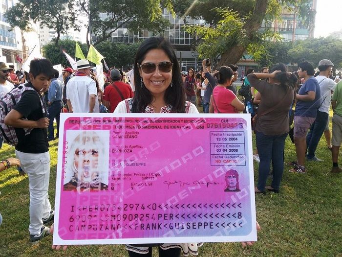 Peru id card front and back