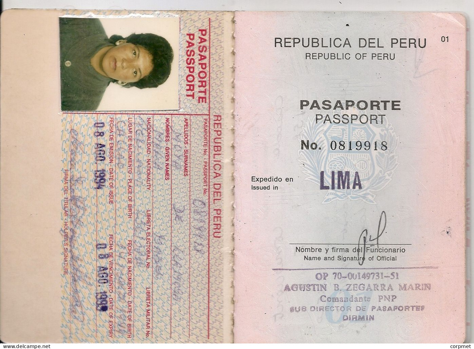 Peru passport