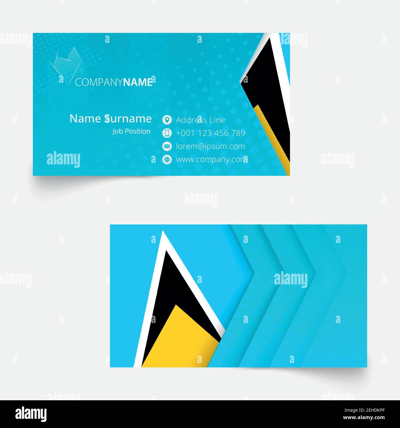 Saint Lucia id card templates