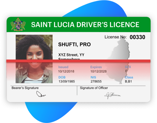 Saint Lucia id card templates