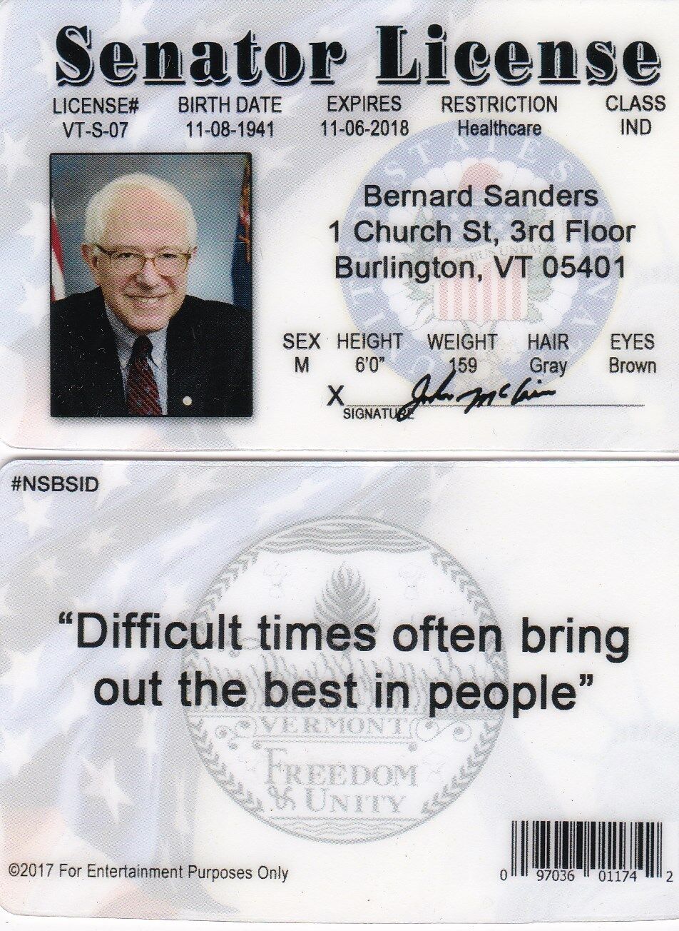 Vermont fake id card