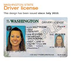 Washington id card templates