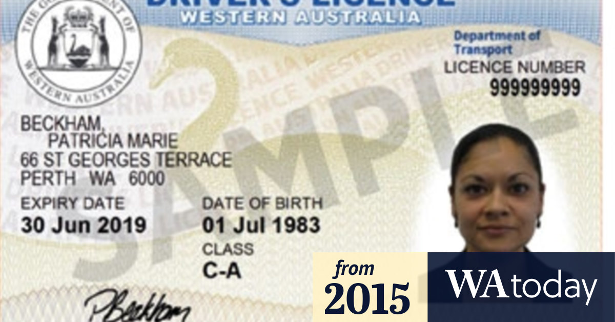 Western Australia id card templates